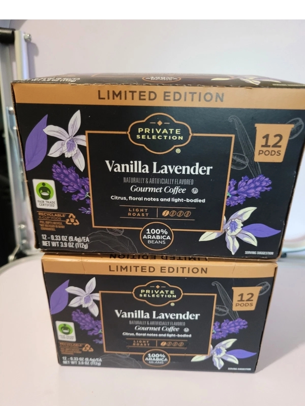 Private Selection Vanilla Lavender Gourmet Coffee Pods - Black & Purple
